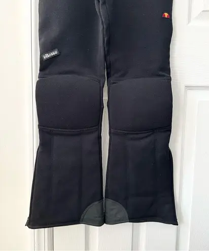 Ellesse Vintage Made Italy Black Suspenders Snow Winter Ski Overalls Bib US 10