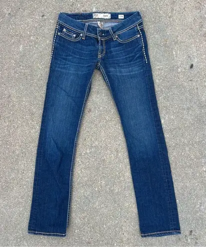 BKE Buckle Stella 27R Straight stretch Blue Denim Jeans bK17164R