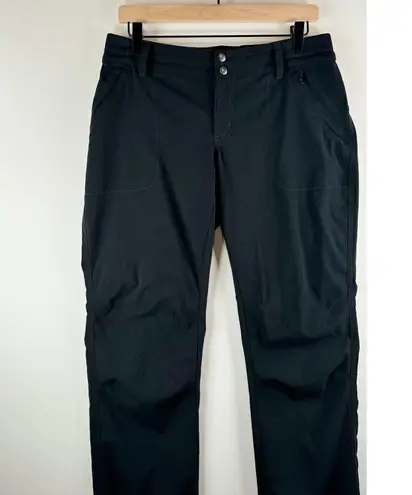 Kuhl Pants Women Ripstop Low Rise Straight Leg Drawstring Stretch Hiking Black 8