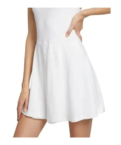 ATM Tennis Dress White Pima Cotton Halter Pickleball Preppy XS New