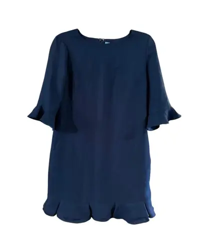 CeCe Women's Navy Ruffle Hem Mini Dress Size 2