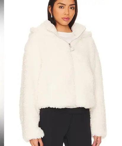 We Wore What NWT  Curly Sherpa Jacket in Ivory