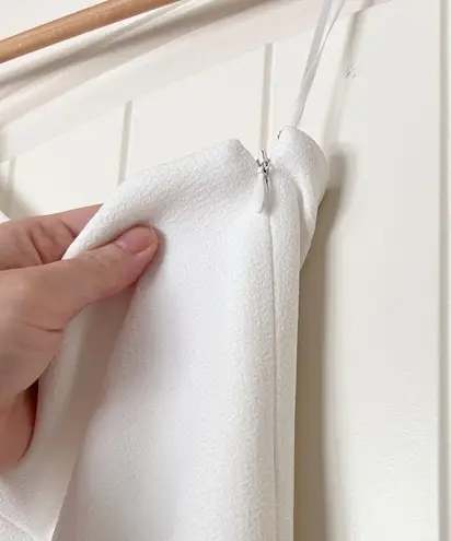 Dress the Population NWT Georgina One-Shoulder Crepe Gown Off White