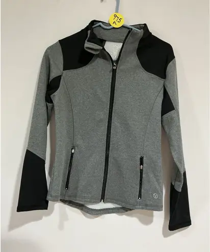 Woman’s Vogo Athletics Small Gray Black Zip Up Athletic Jacket