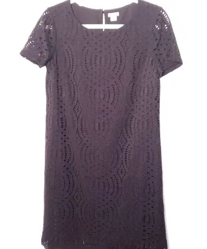 J.Crew ⭐️  black lace shift dress size 2