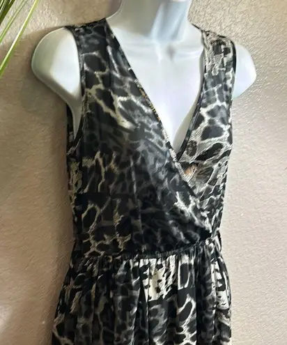 Cals #346 , Split skirt, animal printed maxi dress size large