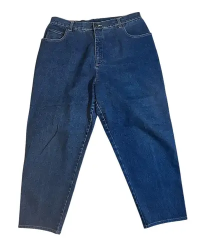 Denim + Co. Blue High Rise Straight Leg Jeans Women's Size 18W Cotton Spandex