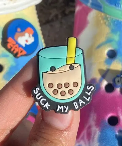 Crocs Funny Boba Jibbitz Charm