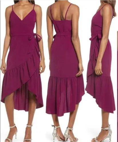 Dress the Population NEW Delphine Dress in Dark Magenta - Extra Small