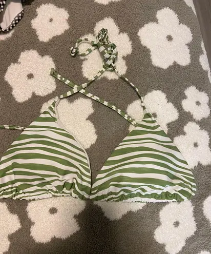 Zaful ★ Green Zebra Print Bikini Set Size XXL