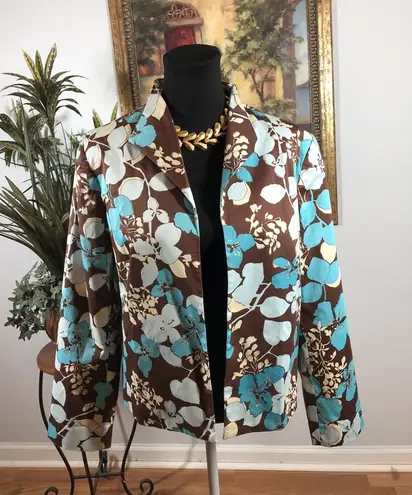 Tara Ryan Jacket Size 14 Lined Lined Womens Long sleeve Open Front Mob wife