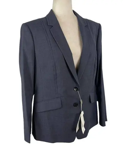 Hugo Boss New Women's 12 Jalouise Longline Stretch Wool Blend Blazer Career Job