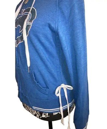 Ecko Red Rare Y2K Side Tie Hoodie Glitter Embellished Rhino Winter Vintage