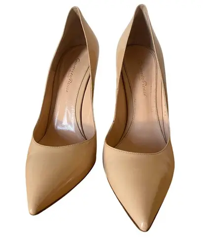 Gianvito Rossi Taupe Patent Leather Stiletto 105mm High Heels Size IT 39 US 9