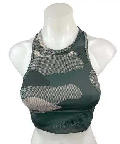 Strut this Green Camo Army Military Camouflage Yoga Athletic Sports Bra Top OS