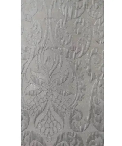 Ivory Silver Brocade Pleated Sleeveless ModCloth Cocktail Dress by Ivy + Blu Size 6