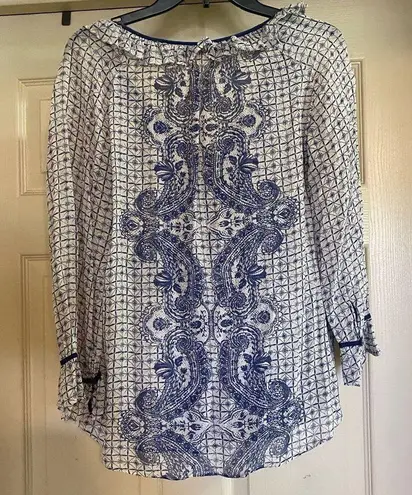 Robert Graham  Silk Flowy Blouse