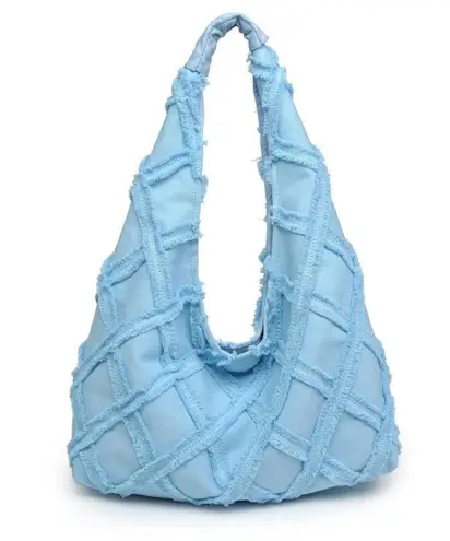 Urban Expression NWT Urban Expressions Barbuda cotton canvas hobo shoulder bag in Sky Blue $100