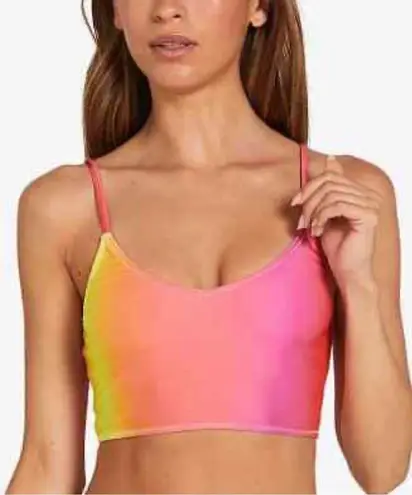 VOLCOM Ombre I Dip U Dip Crop Bikini Top Vol com Seom Top