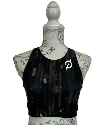 Peloton Show Up Floral High Neck Sport Bra Size M
