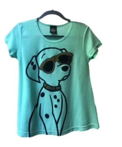 Napoli Unisex Mint Green Filet Mignon Me Printed retro puppy Scoop Neck Tee M Size M