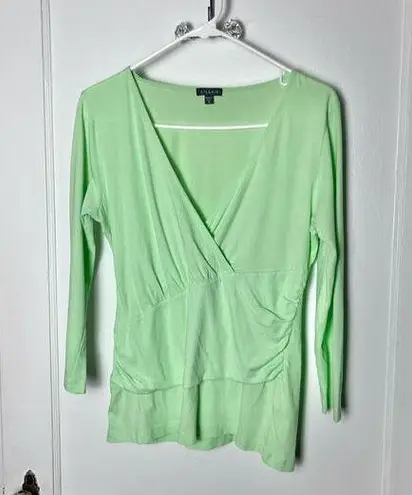 Lilla P Women's Bright Green Deep V