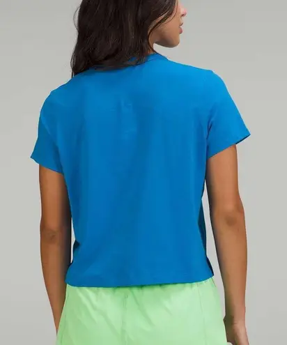 Lululemon Classic Fit Cotton Blend T-Shirt Poolside