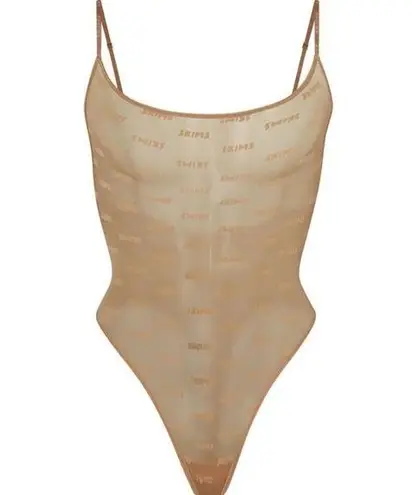 SKIMS NTW Beige Sienna After Hours Bodysuit