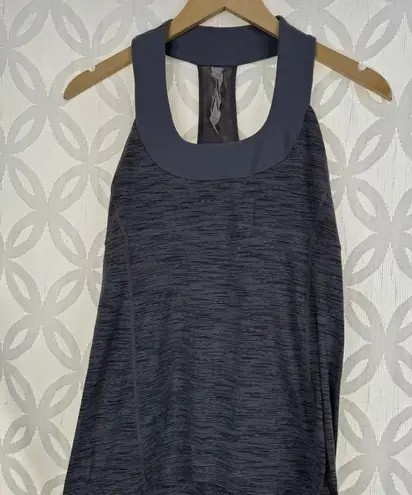 Lululemon  Scoop Neck Tank Wee Are From Space Coal Fossil Top Size 8