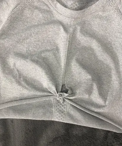 Gray athletic top