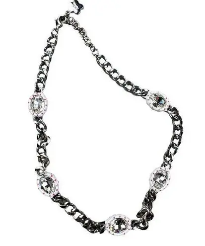 Mon Cheri Mon Cher Moi - Dazzled Necklace, Valentine in Silver Pink & White