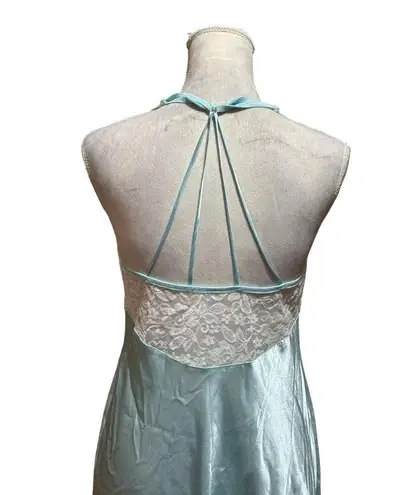 secret treasures Y2k Sheer Lace Babydoll Nightdress Adjustable Straps Bow Sateen Size M Sexy