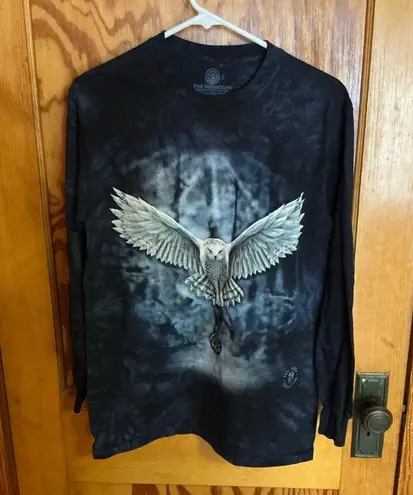 The Mountain Tie-dye snowy owl long sleeve shirt
