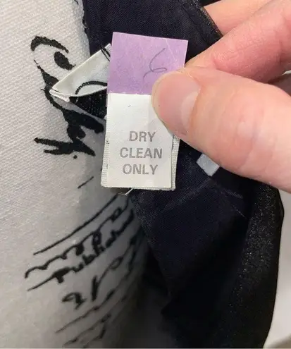 Adorable ☺️ Vintage Rimini black bow ruffle skirt cap sleeve lightweight dress Size 8