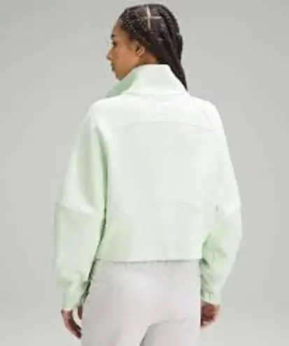 Lululemon scuba oversized half zip in kohlrabi green