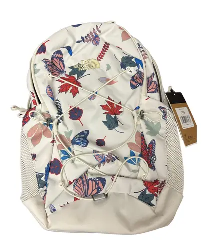 The North Face Women's Jester Backpack Gardenia White Butterfly Print New