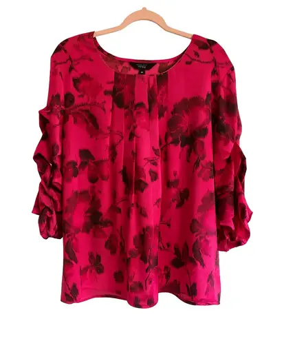 Investments Slim Factor Floral Blouse – Size 1X – NWT – MSRP $79