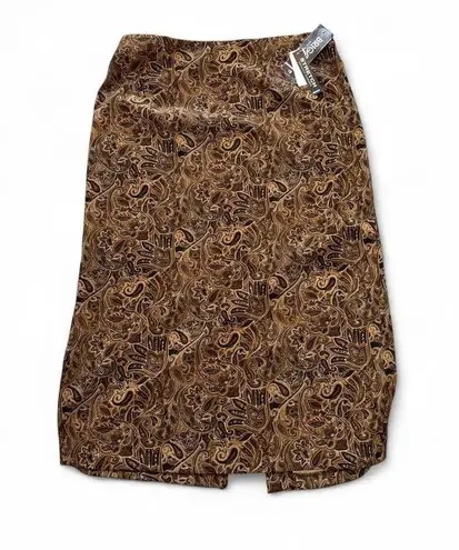 Briggs New York Vintage Paisley Print Maxi Skirt