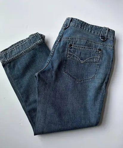 MaxSport Y2K by Max Mara Denim Cuff Jeans Sz 10 made in Rumania Brand New