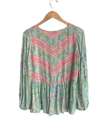 Spell & The Gypsy Collective City Lights Blouse Sage Blush