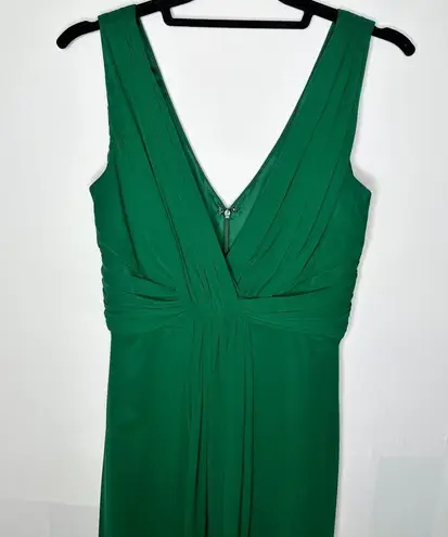 Dessy Collection Discontinued Hunter Green Long Formal Dress Size 8 Style # 2907