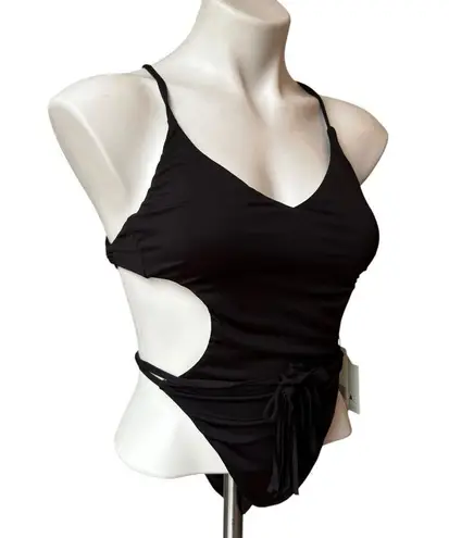 The Bikini Lab NWT, Sexy Skimpy Coverage One Piece Black Swimsuit, Sz XXS