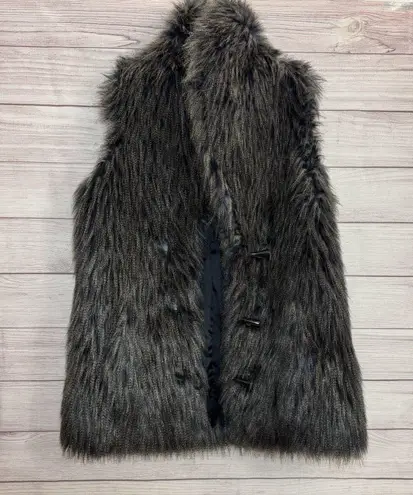 Candela Indigo Faux Fur Mahala Vest Size Medium SIZE LARGE