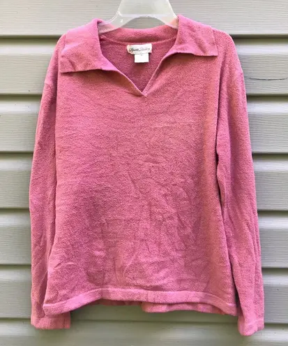 Collared Pullover Sweater Pink