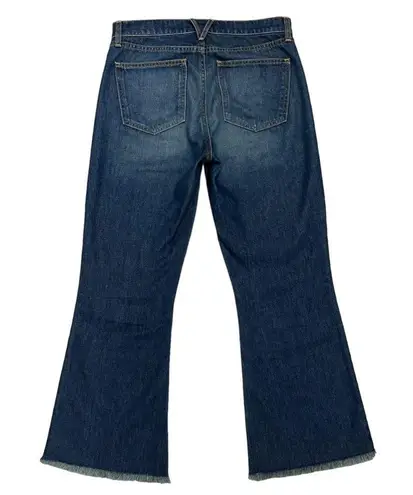 Veronica Beard Sandi Cropped Flare High Rise Jeans in Dark Vintage Wash Size 28