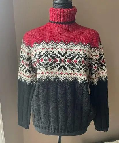 Kathy Ireland Women’s Turtleneck Ski Sweater Size Medium
