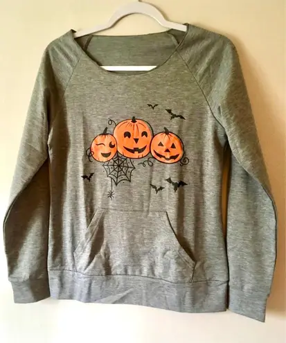 🎃 Pumpkin Sweatshirt, Medium Gray