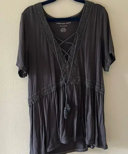 American Eagle  Soft & Sexy Peplum Top