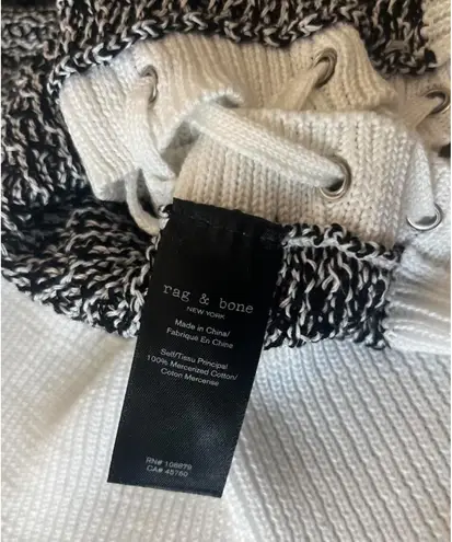 Rag and Bone  Iona Crewneck Sleeveless Laceup Knit Tank thumbnail 6