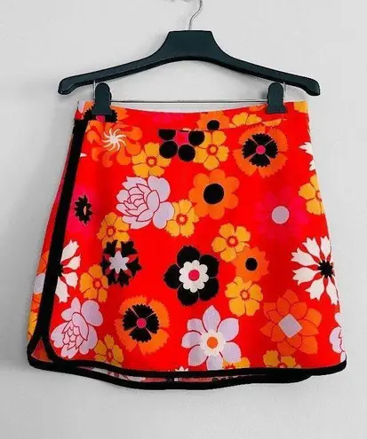 Victoria Beckham ★ NWOT for Target Retro Skirt - Orange Floral ★